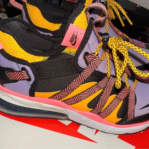 Nike Purple and Yellow Athletic Sneakers - Picture 3 of 7
